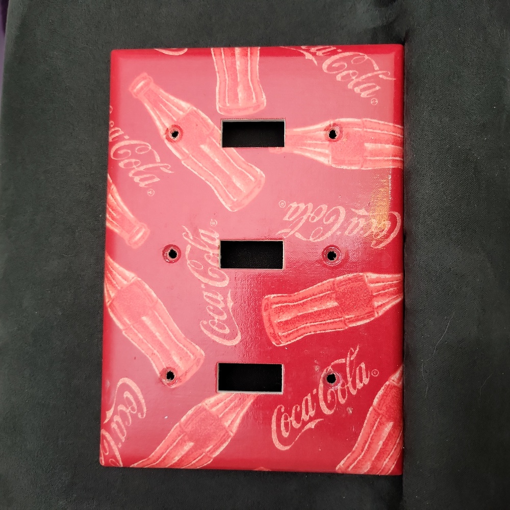 Coke wall switch plate cover